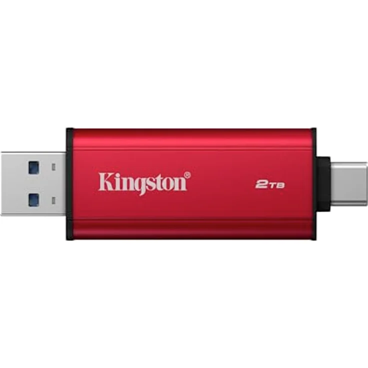 Kingston Tragbare duale SSD SPSD/2TB, 2TB Speicher mit USB-A/C, bis zu 1050MB/s, kompaktes Metallgehäuse – Bild 2