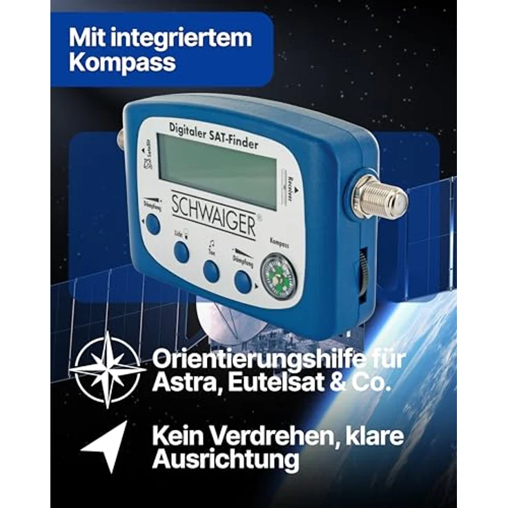 Schwaiger 5170 sat-finder digital-satellitenerkennung-satelliten-finder mit integriertem – Bild 7