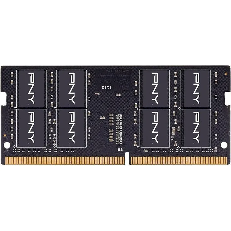 PNY DDR4-RAM 16GB 3200MHz 25600, SO-DIMM Arbeitsspeicher für Notebooks, CAS-Latenz 22