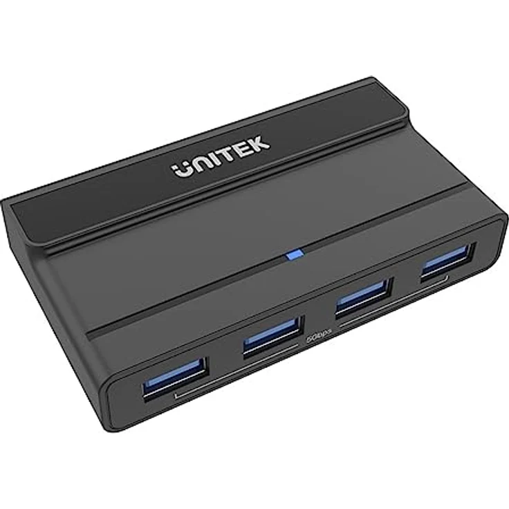 Unitek 7 Port aktiver KVM-Switch | H1310A | Anschlüsse: 3,5 mm Buchse, USB-C, USB-A | Durchsatz: 5 Gbps | 4 x USB-A-Anschluss | 2 x USB-C-Anschluss | Kabellänge: 1M – Bild 2