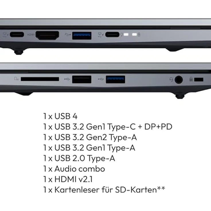 MEDION 43,9 cm (17,3 Zoll Full HD) E17433 Laptop (Intel Core i5-13420H, 16GB DDR4 RAM, 1TB SSD, HD Webcam, WLAN, Win 11) – Bild 4