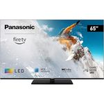 Panasonic TV-65W80AEZ, W80 Serie 65 Zoll 4K Ultra HD LED Smart TV, 2024, Fire TV, Dolby Vision & Atmos, Game Mode Plus, Alexa Sprachsteuerung, Airplay, Schwarz