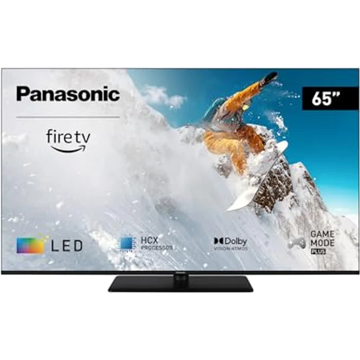 Panasonic TV-65W80AEZ, W80 Serie 65 Zoll 4K Ultra HD LED Smart TV, 2024, Fire TV, Dolby Vision & Atmos, Game Mode Plus, Alexa Sprachsteuerung, Airplay, Schwarz – Bild 1