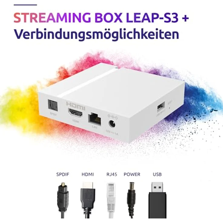 STRONG LEAP-S3+ V2 4K UHD Box Google TV, Schwarz – Bild 4