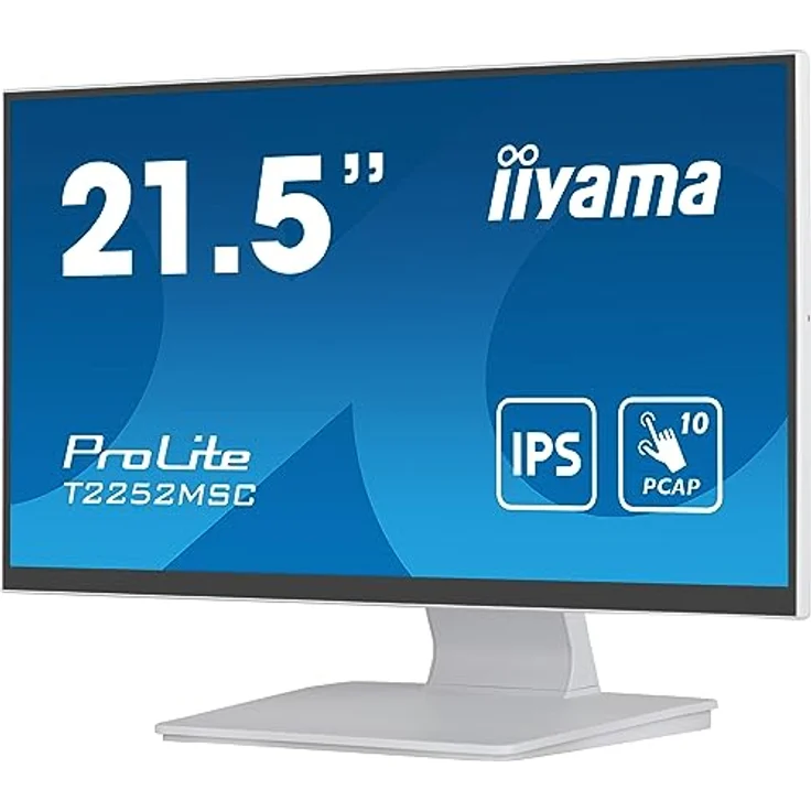 iiyama Prolite T2252MSC-W2 21,5" IPS LED-Monitor Full-HD 10 Punkt Multitouch kapazitiv HDMI DP USB3.0 7H Weiss – Bild 4