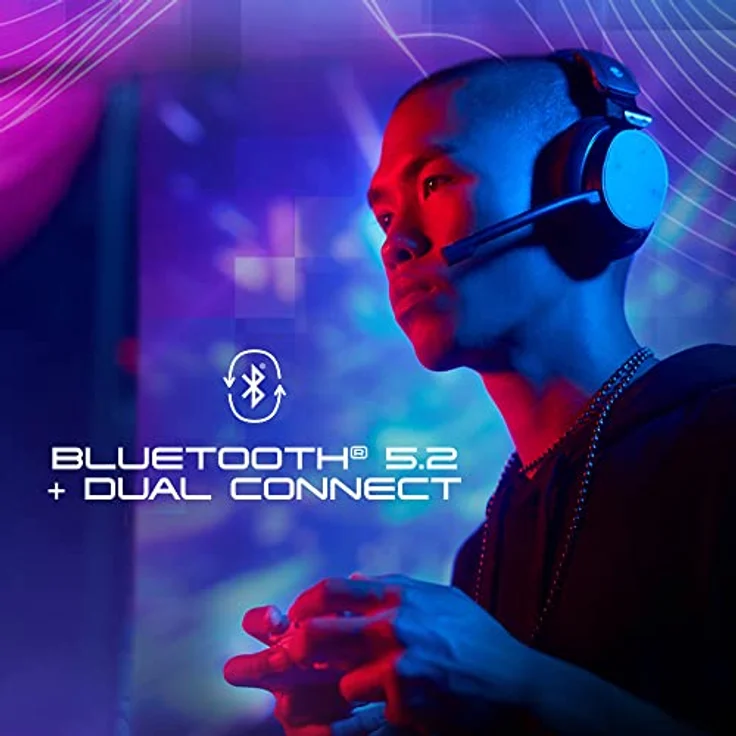 SKULLCANDY PLYR Wired/Wireless Over-Ear Gaming Headset for PC, Playstation, PS4, PS5, Xbox, Nintendo Switch - Black Digi-Hype – Bild 3