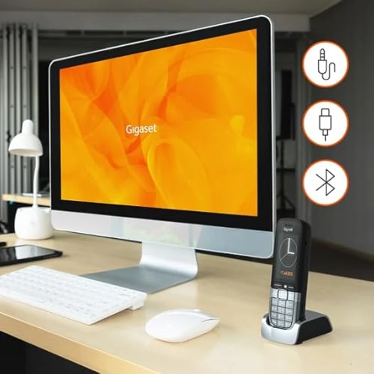 Gigaset SL850H PRO DECT Mobilteil, Schnurlostelefon mit 2,4-Zoll Farbdisplay, Bluetooth 5.1, Titan – Bild 6