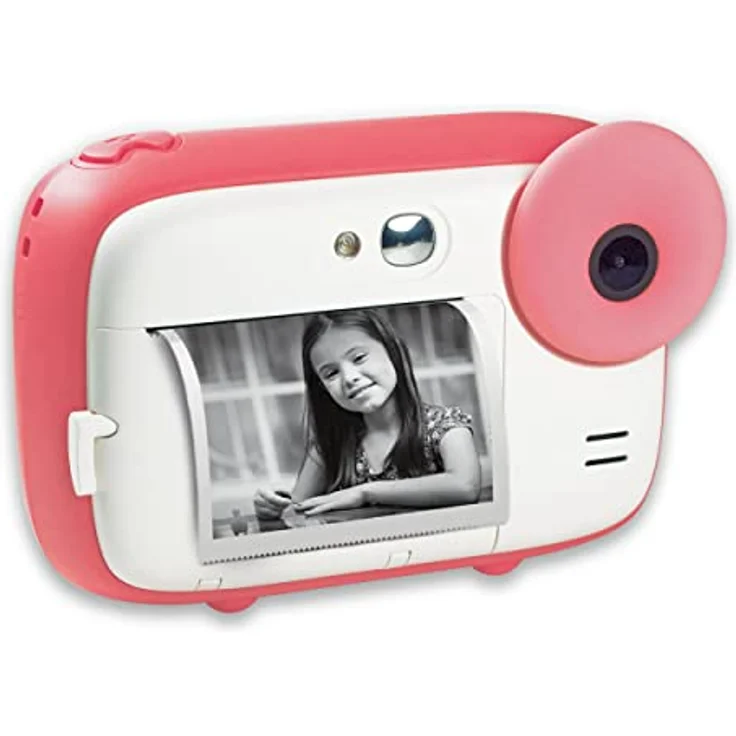 AgfaPhoto Realikids Instant Cam Pink - Sofortbildkamera für Kinder - Foto, Selfie und Video - 3 Rollen Thermopapier für 300 Fotos - LCD-Bildschirm – Bild 1