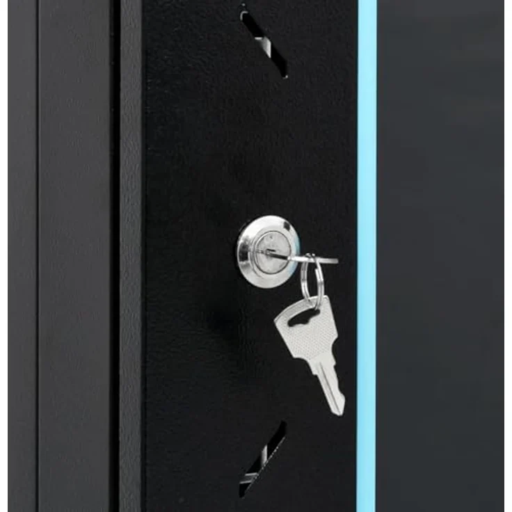 vidaXL Lexi 19 Zoll Serverschrank, 18U, abschließbar, Schwarz, aus kaltgewalztem Stahl mit abnehmbaren Seitenteilen – Bild 7