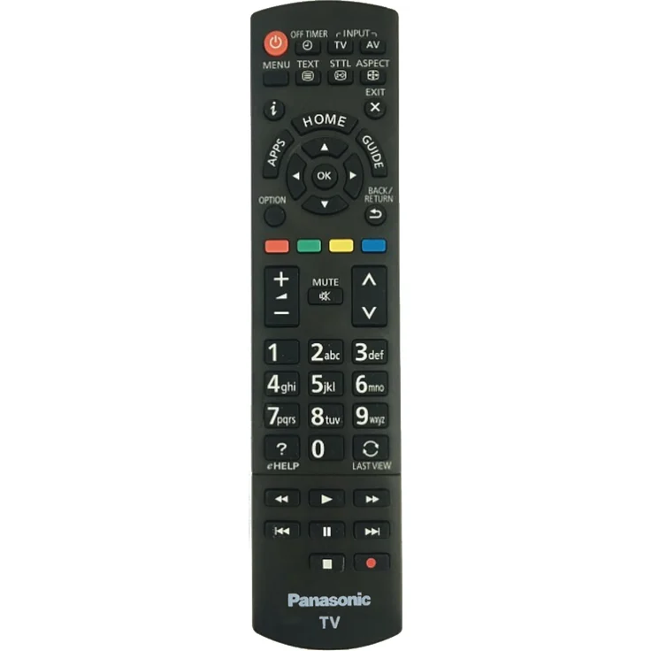 Panasonic N2QAYB000830, SUB N2QAYB000840 Original Fernbedienung für TV-Modelle TX-24AS500E bis TX-50AS600Y mit vollem Funktionsumfang