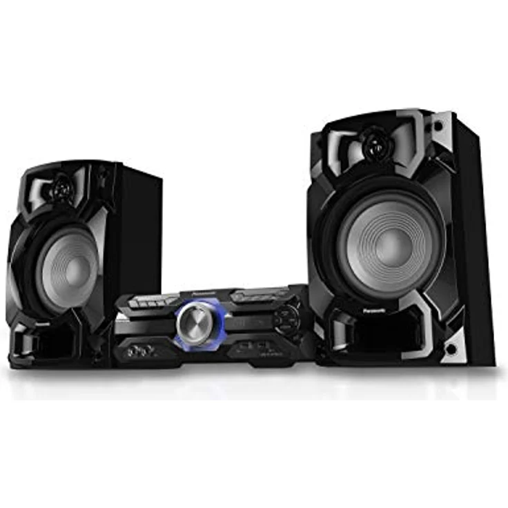 Panasonic SC-AKX320 High Power Heimkinoanlage (450W, 16cm Woofer, 6cm Tweeter, Bluetooth, USB Dual, CD, AUX, DJ Jukebox, DJ-Funktion, Hi-Fi, Sound Nickel) schwarz – Bild 2