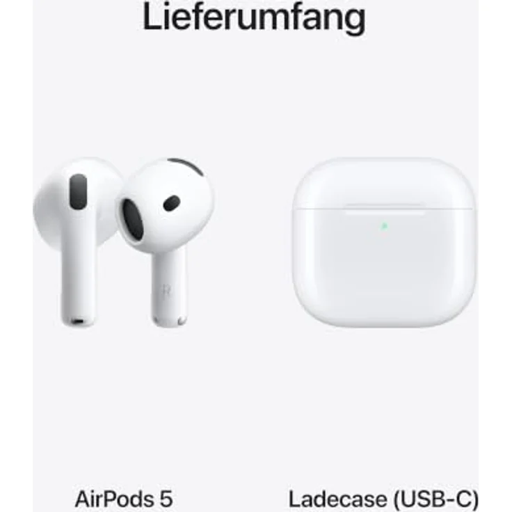 Apple AirPods 5 In-Ear Kopfhörer mit Aktiver Geräuschunterdrückung, Adaptive EQ, Open-Ear Design und Live Übersetzung – Bild 8
