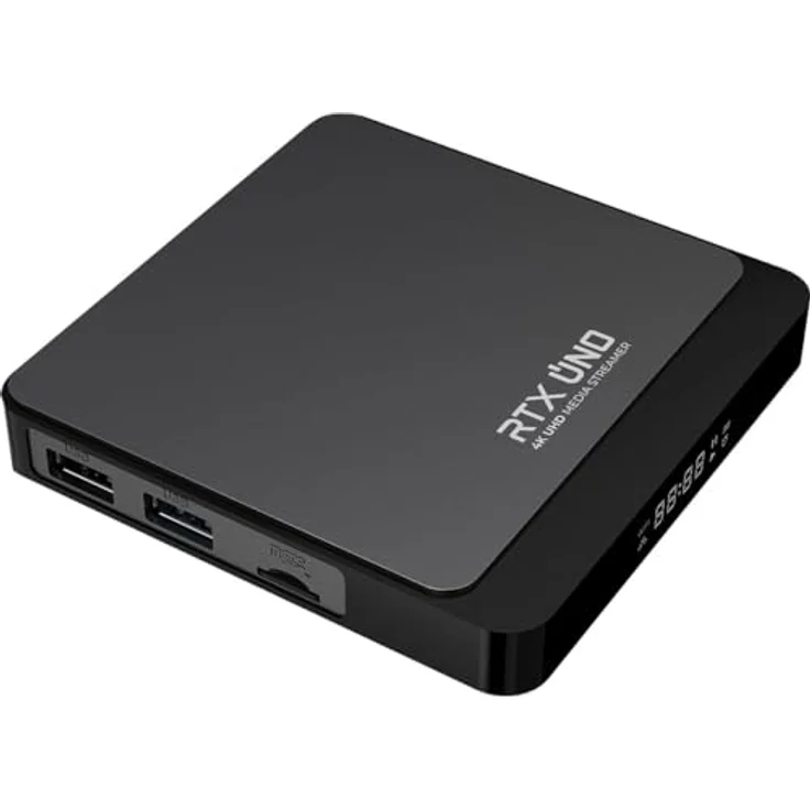 Gloriaforce GTX UNO 4K UHD IPTV Player Android 9 H.265 2GB RAM 16GB Flash 5GHz WLAN, Smart TV Box mit AppForce II, 16GB Speicher, 2GB RAM, Schwarz – Bild 5