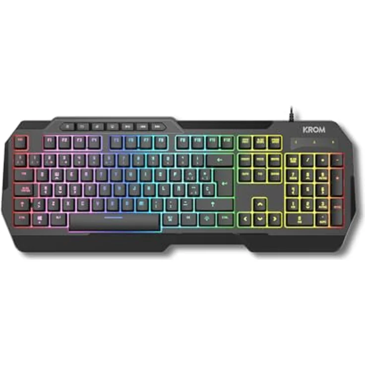 Krom Kenta, Kabelgebundene Gaming-Tastatur mit RGB-LED, Membran-Key-Switches, QWERTY, Schwarz – Bild 3