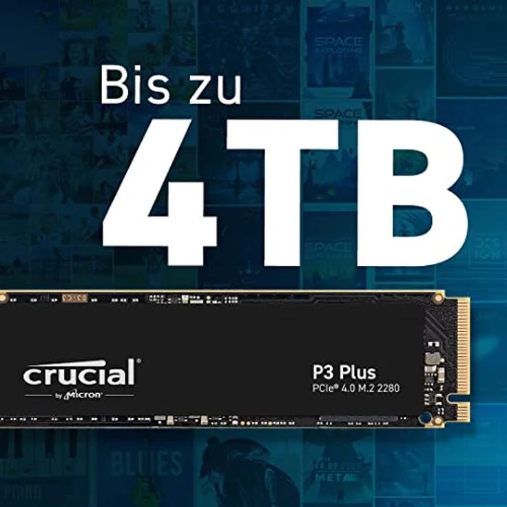 Crucial P3 Plus 2TB M.2 PCIe Gen4 NVMe Interne SSD - Bis zu 5000MB/s - CT2000P3PSSD8 – Bild 4