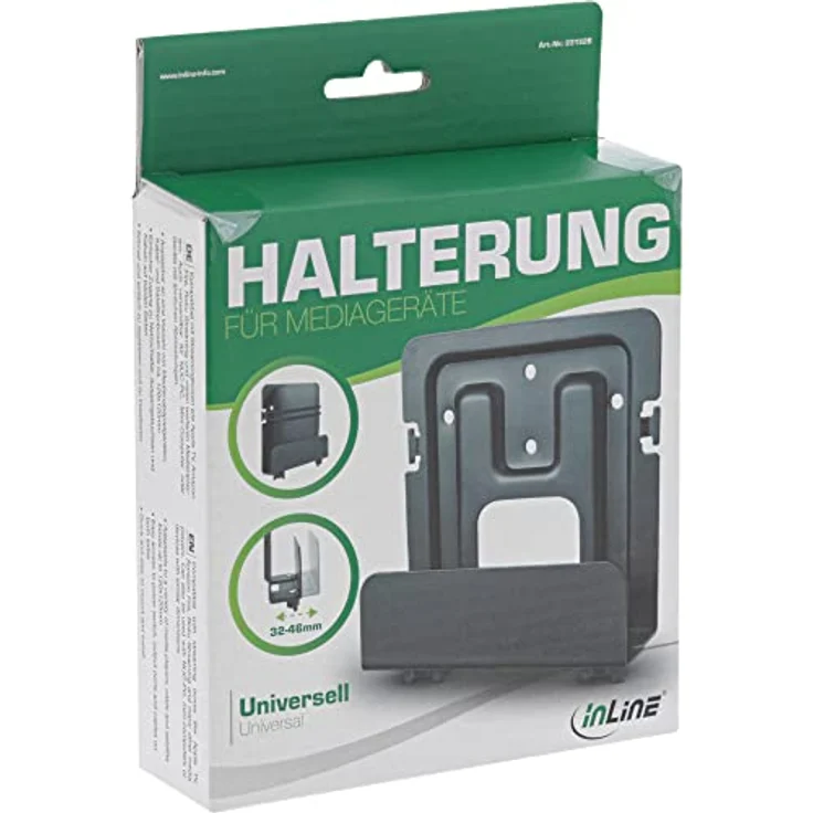 InLine® Halterung für Mediageräte/Streaming-Boxen, 32-46mm – Bild 5