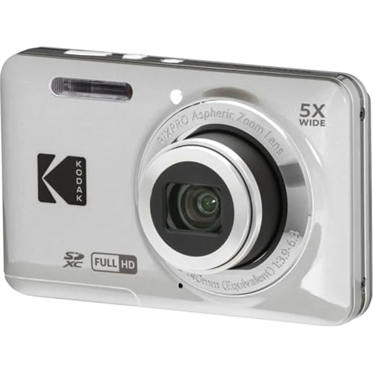 KODAK FZ55, Kompaktkamera mit 16 MP, 5x optischem Zoom, Full HD Video, Silber – Bild 2