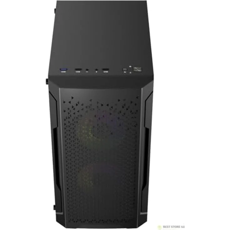 LOGIC ARAMIS ARGB Mini USB 3.0-Gehäuse, schwarzer Mini Tower mit ARGB-Beleuchtung und Platz für 2x 3,5" sowie 3x 2,5" HDDs – Bild 9