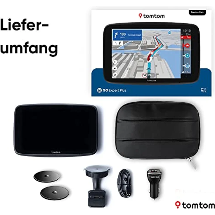 TomTom GO Expert Plus 7" PP, GPS-Gerät mit 7-Zoll-Touchscreen, Echtzeit-Verkehrsinformationen und lebenslangen Kartenupdates, schwarz – Bild 10