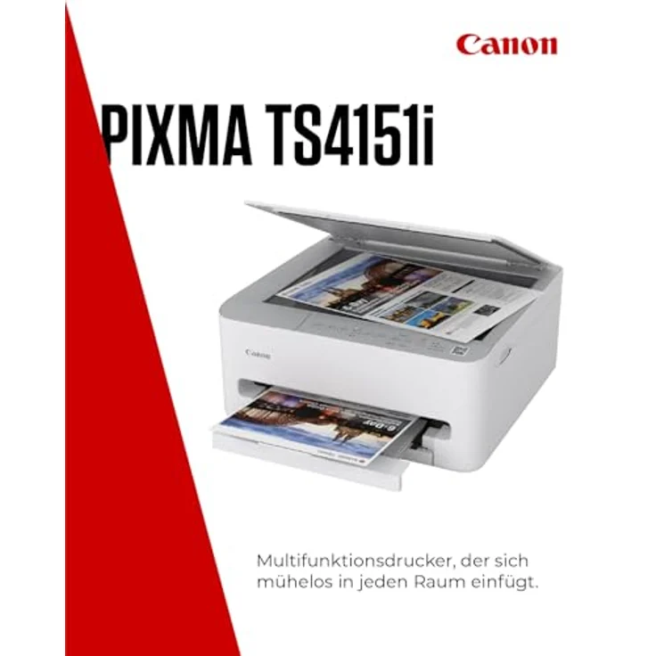 Canon PIXMA TS4151I, WLAN-Multifunktionsdrucker mit Duplexdruck, Papierkassette und Pixma Print Plan kompatibel – Bild 2