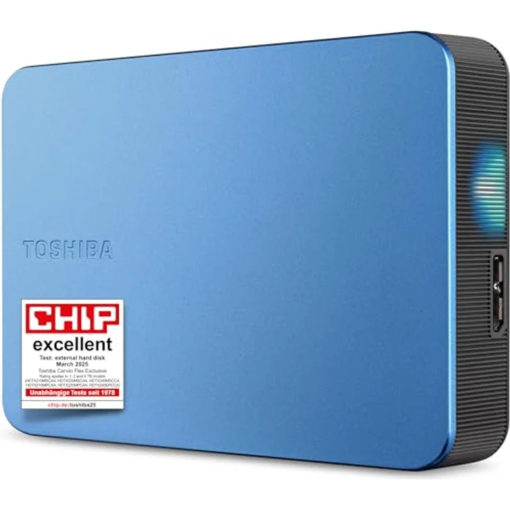 Toshiba Canvio Flex 4TB, externe Festplatte 2,5" mit USB 3.2 Gen 1, metallic blue – Bild 1