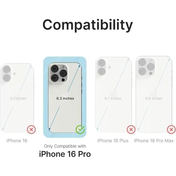 Catalyst Total Protection Case für Apple iPhone 16 Pro, wasserdicht bis 10 m, schockresistent, transparente Smartphone Hülle – Bild 8