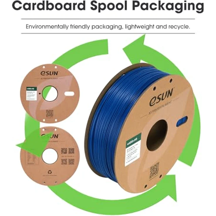 eSUN ABS+HS Filament 1.75mm, Hochgeschwindigkeitsdruck, Wärmebeständig, Blau, 1KG – Bild 5