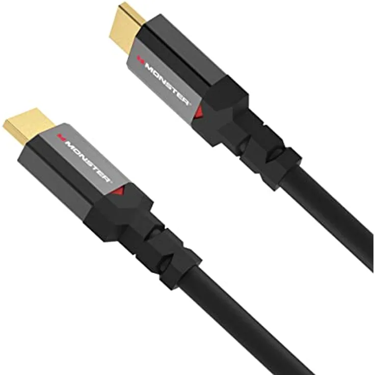 Monster HDMI Kabel 2.1 1,8m, Ultra HD 8K HDMI-Kabel, 8K@60 HZ, 4K@144Hz, Ultra High speed 48 Gbps, Gaming Kabel, Gaming Kabel, kompatibel mit PS5, PS4, XBOX X, XBOX ONE