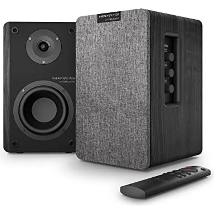 Energy Sistem Studio Monitor 4 Hi Fi (2.0-Aktivlautsprecher, Bluetooth 5.0, 50 W, Subwoofer, optischer TOSLINK-Eingang, HDMI ARC-Anschluss)