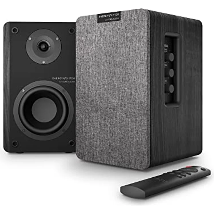 Energy Sistem Studio Monitor 4 Hi Fi (2.0-Aktivlautsprecher, Bluetooth 5.0, 50 W, Subwoofer, optischer TOSLINK-Eingang, HDMI ARC-Anschluss) – Bild 1