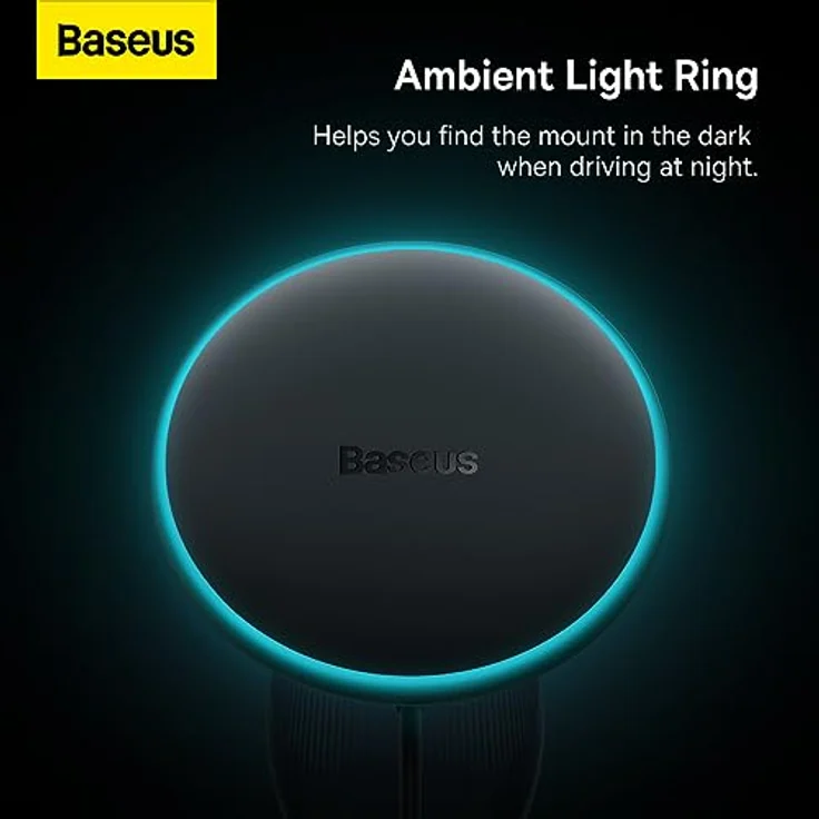 Baseus Cw01, Kabellos Magnetisch Auto-Ladegerät 15W, Schwarz – Bild 8