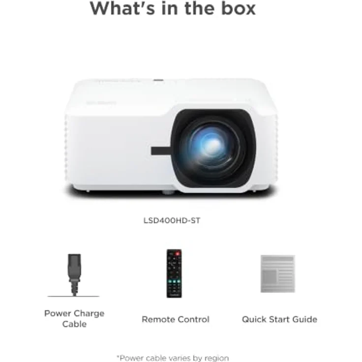 Viewsonic LSD400HD-ST, Full HD Laser Beamer mit 4000 Lumen, Kurzdistanzprojektion, Weiss – Bild 10