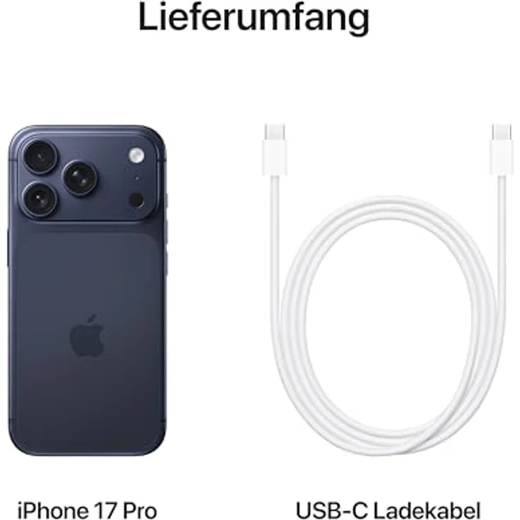 Apple iPhone 17 Pro (1000 GB, Deep Blue, 6.30", Dual SIM, 5G), Smartphone, Blau – Bild 6