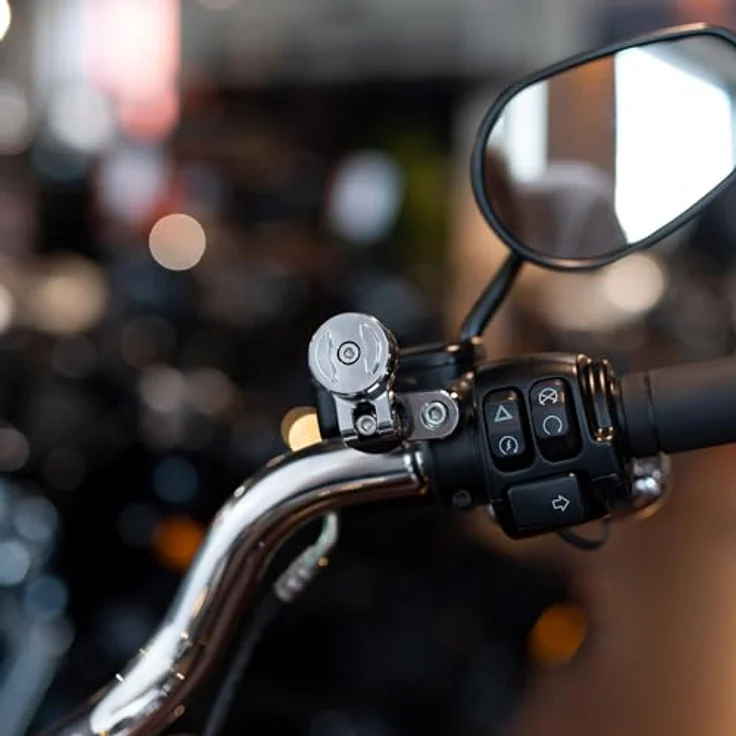 SP Connect Clutch Mount Pro, Motorrad Smartphone Halterung mit schwenkbarem Kopf aus Flugzeug-Aluminium – Bild 6