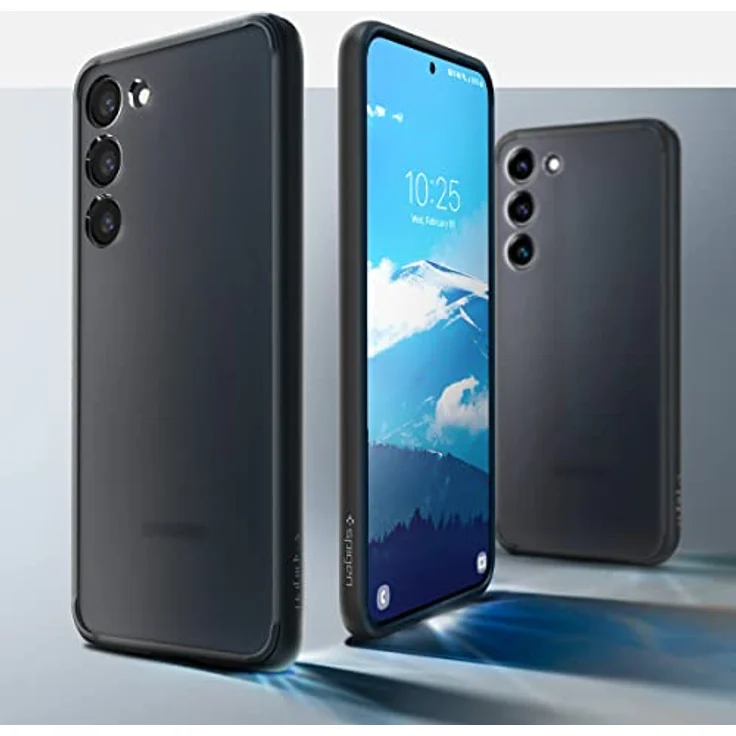Spigen Ultra Hybrid Hülle Kompatibel mit Samsung Galaxy S23 5G - Frost Black, PC Platte und Silikonrahmen, Schutzrand und Eckschutz, maßgeschneidert für alle Anschlüsse – Bild 3