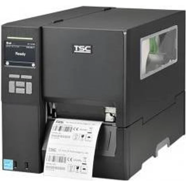 TSC Industriedrucker MH341P (MH341P-A001-0302), Etikettendrucker mit 12 dpi, robustem Touchscreen-Display und Thermotransfer-Drucktechnologie, Schwarz