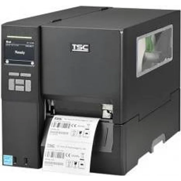 TSC Industriedrucker MH341P (MH341P-A001-0302), Etikettendrucker mit 12 dpi, robustem Touchscreen-Display und Thermotransfer-Drucktechnologie, Schwarz