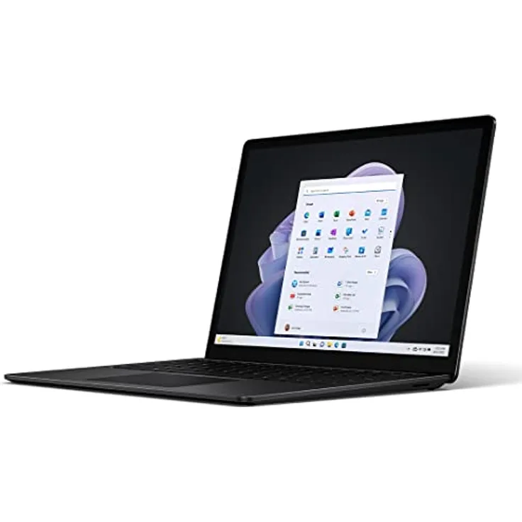 Microsoft Surface Laptop 5 - Ordinateur Portable (Windows 11, écran Tactile 15", Processeur Intel Core i7, 8 Go RAM, 512 Go SSD, Clavier Français AZERTY) - Noir, Finition métal