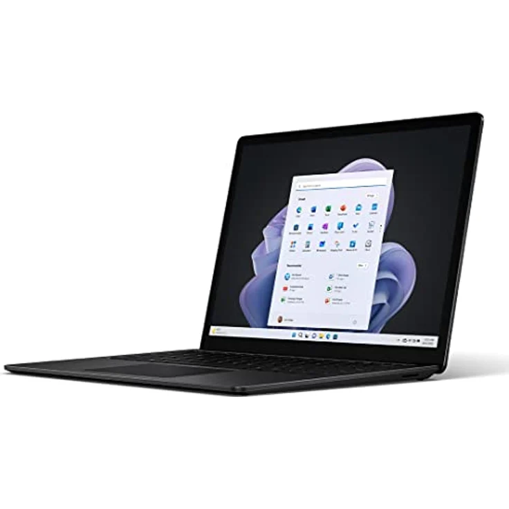 Microsoft Surface Laptop 5 - Ordinateur Portable (Windows 11, écran Tactile 15", Processeur Intel Core i7, 8 Go RAM, 512 Go SSD, Clavier Français AZERTY) - Noir, Finition métal – Bild 1