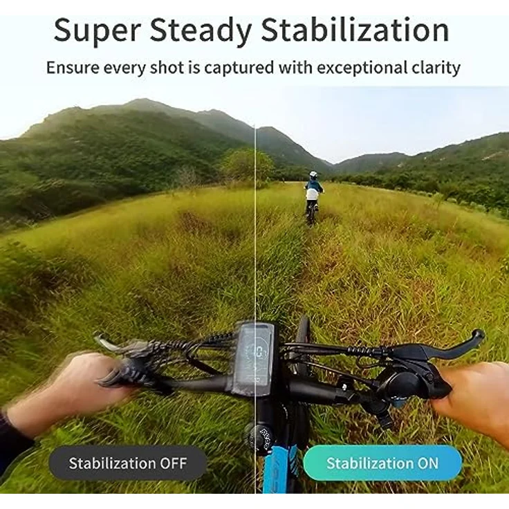 KanDao QooCam 3 Action Kamera, Motorrad Combo - 5.7K 360 Video, 4K/60fps Video, 62MP 360 Grad Foto, Wasserdicht bis 10m – Bild 5