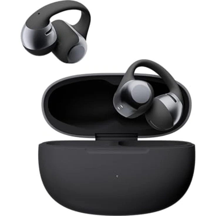 SHOKZ OpenDots One E310BK, Knochenschall Kopfhörer mit Noise-Cancelling, Bluetooth, schwarz, 10h Akkulaufzeit – Bild 2