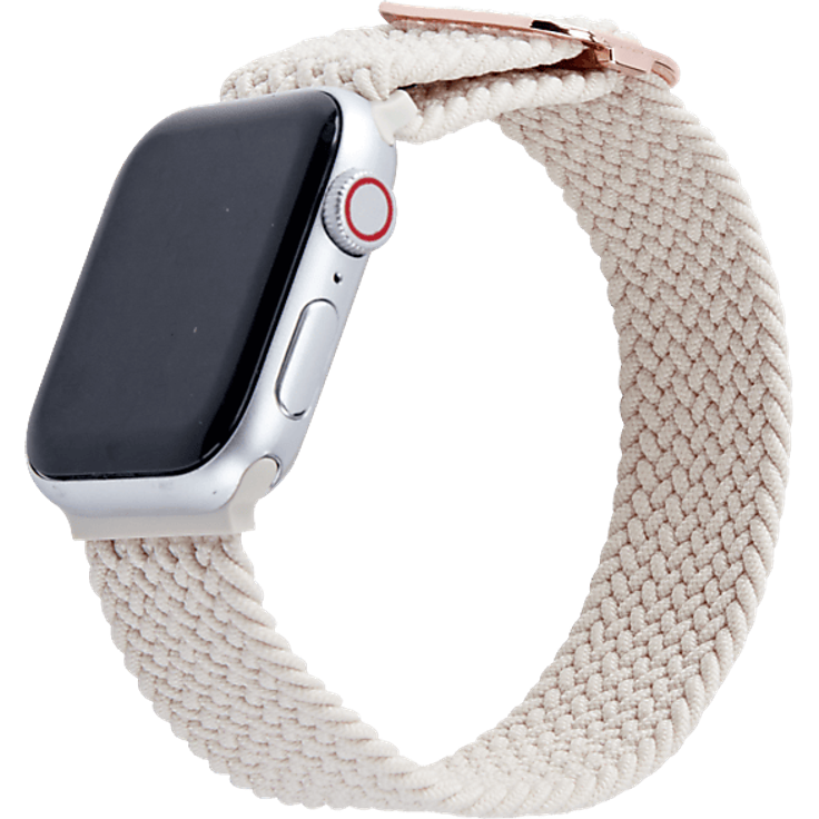 ISY ISB-2011, Ersatzband für Apple Watch 38-41mm, Woven in Creme