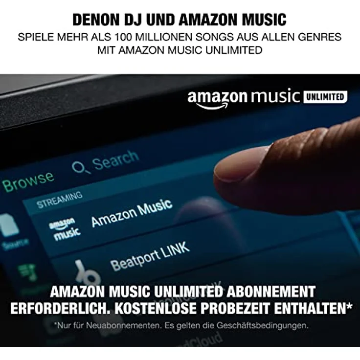 Denon DJ SC LIVE 2 - Standalone DJ-Controller mit Amazon Music Streaming, 7" Touchscreen, WLAN, Lautsprechern, Serato DJ & Virtual DJ Support – Bild 2