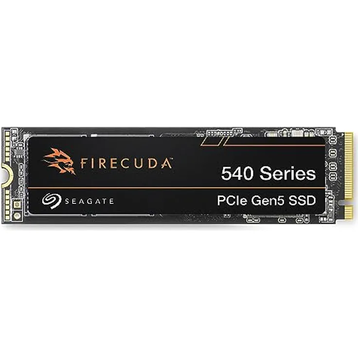 Seagate FireCuda 540 NVMe SSD 2 TB, PC Gaming interne Solid State Drive, M.2 PCIe Gen5, bis zu 10.000 MB/s, 3 Jahre Rescue Service, Modellnr.: ZP2000GM3A004