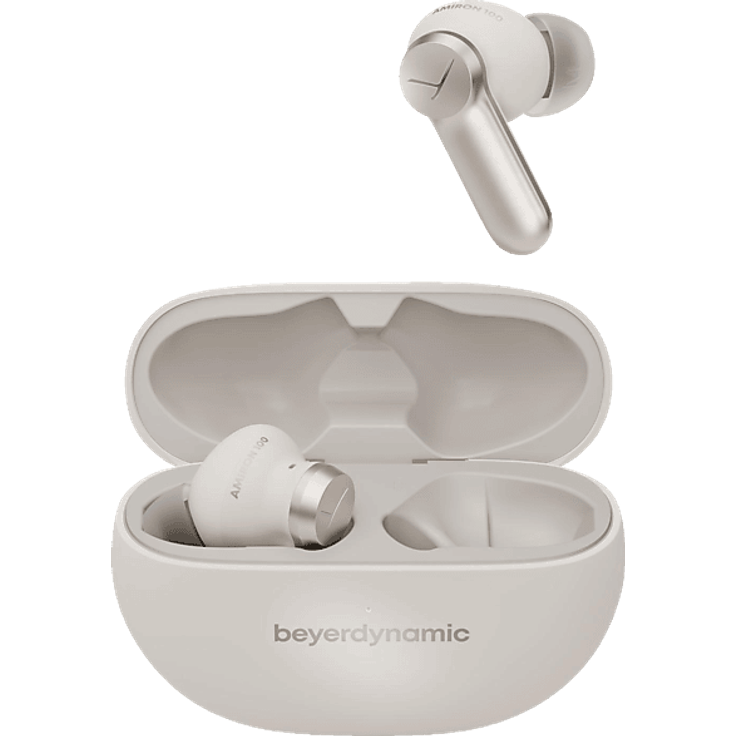 beyerdynamic AMIRON 100 True Wireless Earphones mit ANCBewegender beyerdynamic-Klang, Bluetooth 5.3, 27 Stunden Akkulaufzeit, creme – Bild 1
