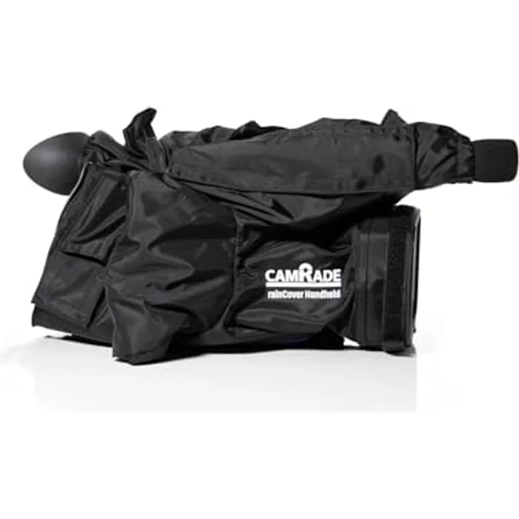 camRade rainCover Handheld, Universelle Regenhülle für größere Handvideokameras, blau – Bild 1