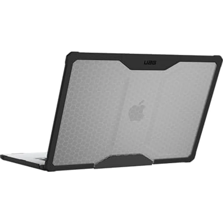 URBAN ARMOR GEAR Plyo Case für das Apple MacBook Air 15" Zoll (M2-2023) Hülle [Sturzfeste Schutzhülle nach US-Militärstandard, Freier Zugang zu Allen Anschlüssen] Ice/schwarz (transparent) – Bild 5