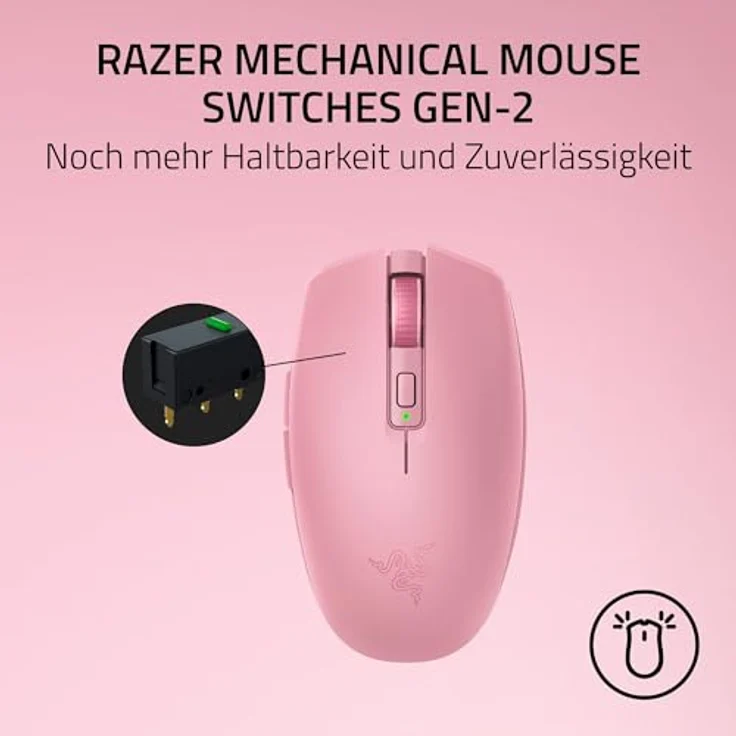 RAZER Gaming-Maus Viper Mini, kabellos mit 18.000 DPI, ultraleicht und beidhändig, schwarz – Bild 5
