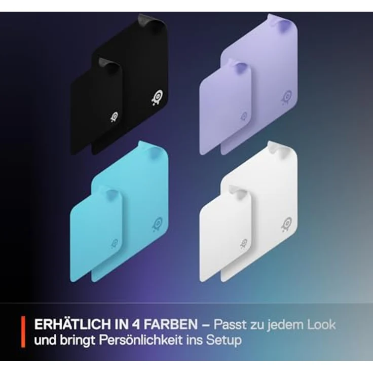 SteelSeries QcK L White, Gaming Mausmatte in Weiss mit optimalen Gleiteigenschaften und rutschfester Gummibeschichtung, 450x400 mm – Bild 6