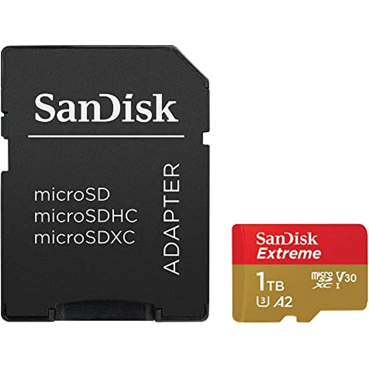 SanDisk Extreme microSDXC UHS-I Speicherkarte 1 TB + Adapter (Für Smartphones, Actionkameras und Drohnen, A2, C10, V30, U3, 190 MB/s Übertragung, RescuePRO Deluxe) – Bild 3